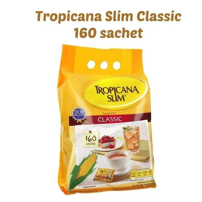 

Baru Tropicana Slim Classic 160 Sachet - Sweetener Rendah Kalori Gula Sehat