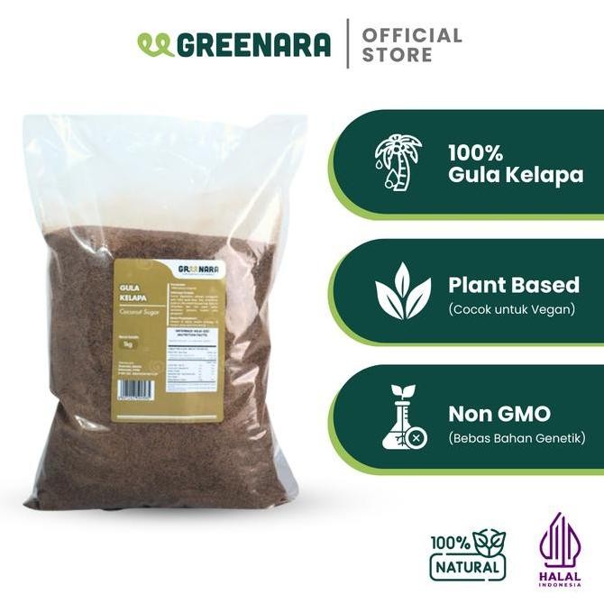

Baru Gula Kelapa Murni 1kg Coconut Sugar Organik Alami