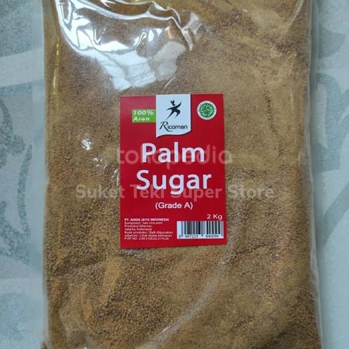 

Baru Ricoman Palm Sugar Bubuk Semut 2kg | Gula Aren Premium