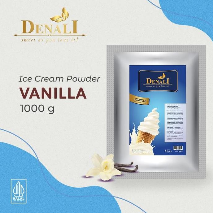 

Baru Denali Ice Cream Powder Vanilla Bubuk Es Krim 500g Ekonomis