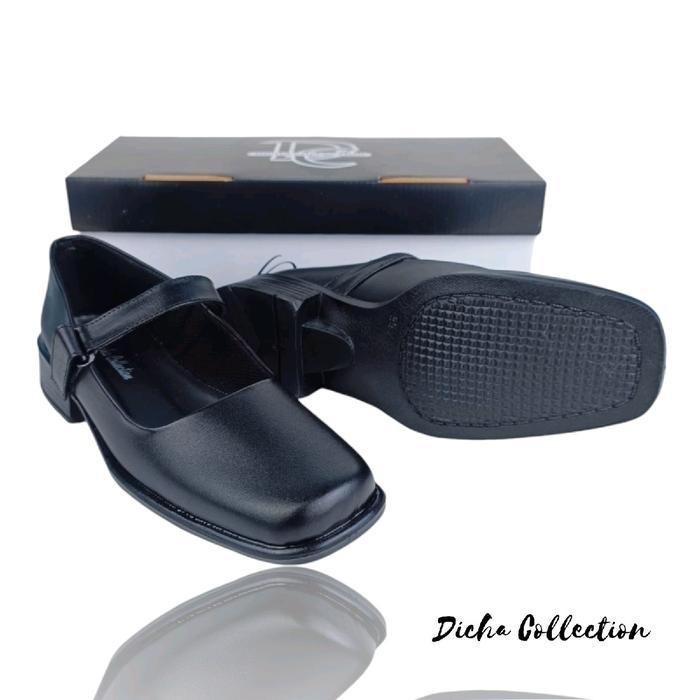 Uw Sepatu Pantofel Wanita Paskibraka Kulit Sapi