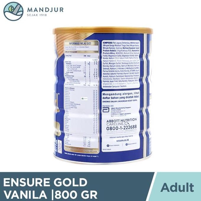 

Sale Ensure Gold Vanila 800 Gram
