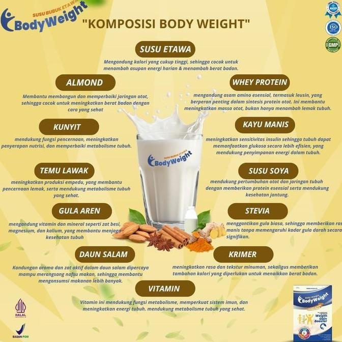

Promo Susu Etawa Bodywight Untuk Meningkatkan Nafsu Makan Dan Masa Otot Kemasan 250Gr Paket 2 Box