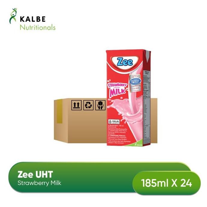 

Grosir Zee Uht Strawberry Milk Shake 185Ml - Kemasan 1 Karton