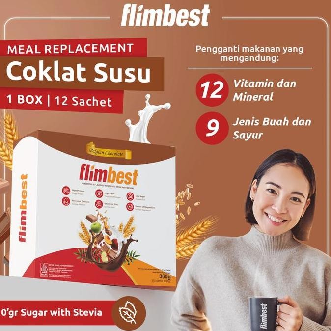 

Grosir Promo Flimbest Meal Replacement Cokelat Susu 1 Box (12 Sachet) Multigrain Superfood | Rendah Kalori | Flimeal | Flimty Fiber | Hotto Purto - Hotto Mame - Susu Protein Tinggi