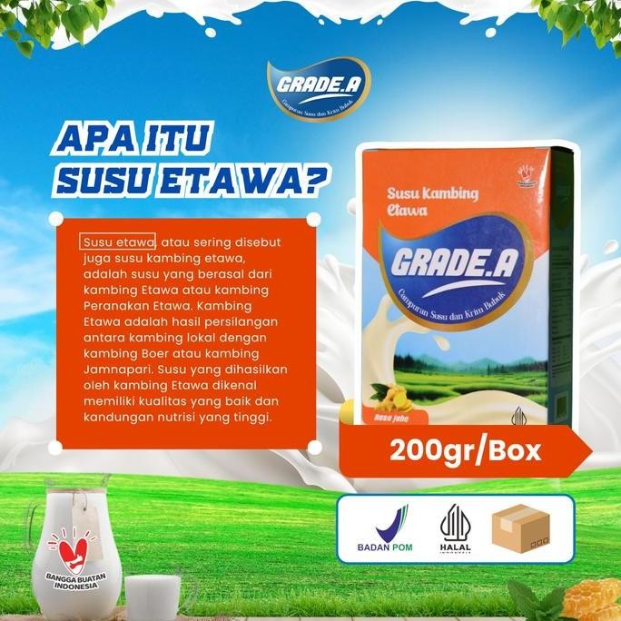 

Murah Susu Kambing Etawa Bubuk Grade A Rasa Jahe Bpom Untuk Kesehatan Tulang