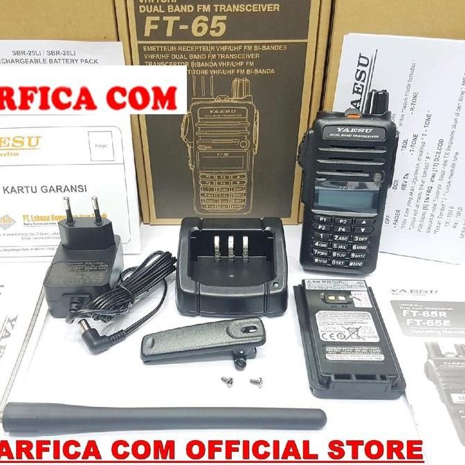Promo Ht Yaesu Ft-65 Ft65 Ft 65 Dualband Original Bergaransi Resml
