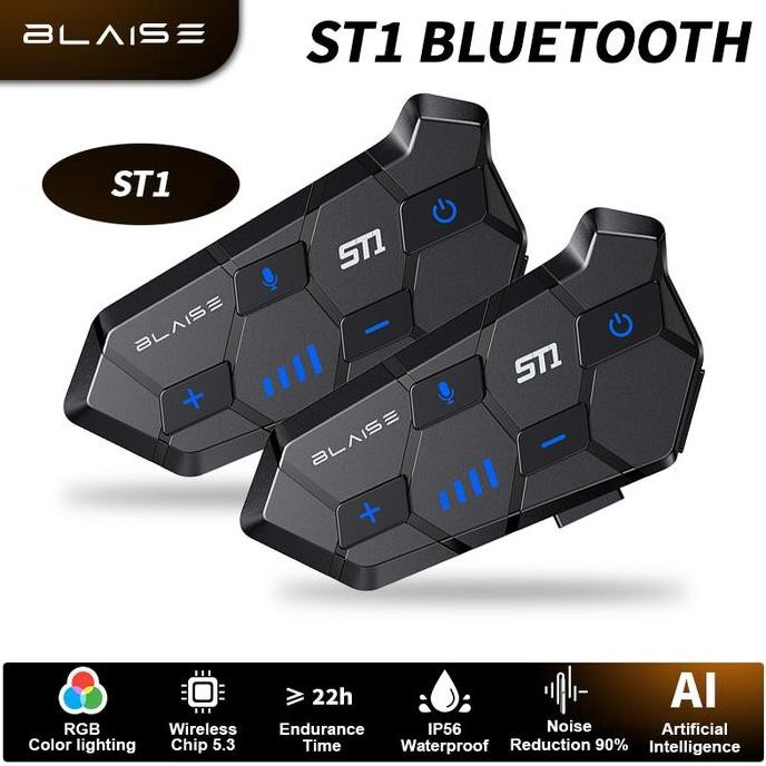 Blaise ST1 Headset Helm Bluetooth/ Headphone  Helm Bluetooth/Intercom motor/ Headset Bluetooth Helm 