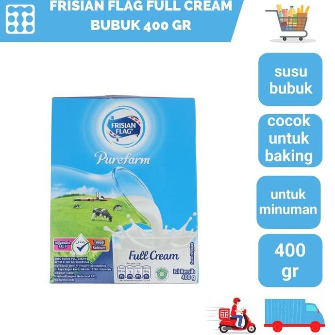 

Murah Susu Bubuk Frisian Flag Cap Bendera Full Cream Milk Powder 400Gr
