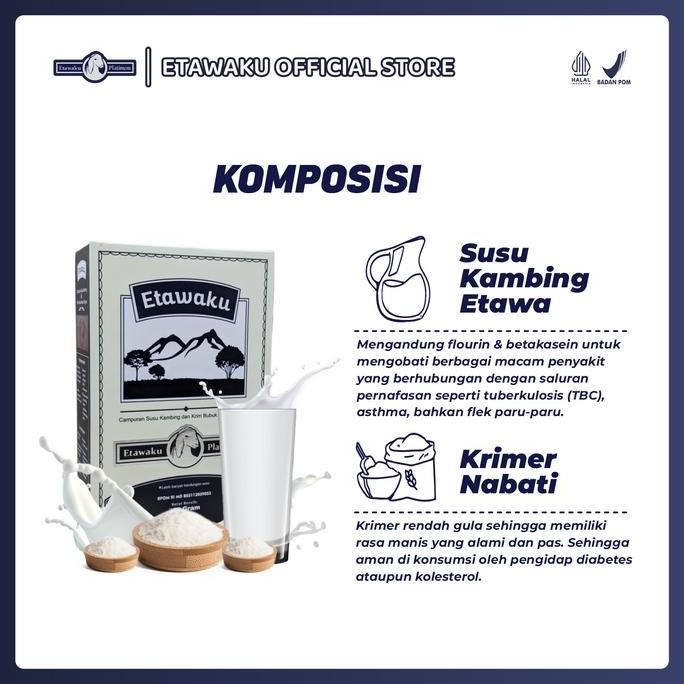 

Grosir Etawaku Platinum - Susu Kambing Etawa Krimer Rendah Gula Bebas Alergi