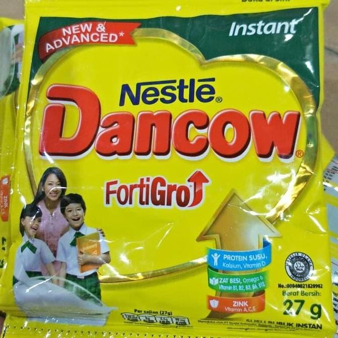 

Promo Susu Dancow Sachet Fortigro Putih 27 Gram X10 Sachet (Harga 3 Renceng)