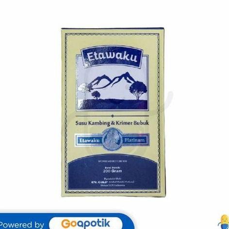 

Grosir Etawaku Platinum Susu Kambing & Krimer Bubuk 200 Gram Box
