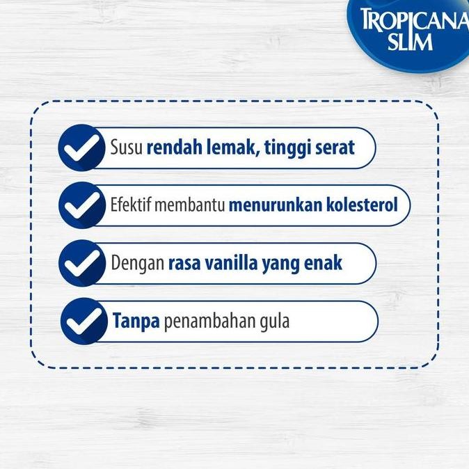 

Grosir Tropicana Slim Milk Low Fat Vanilla 500Gr