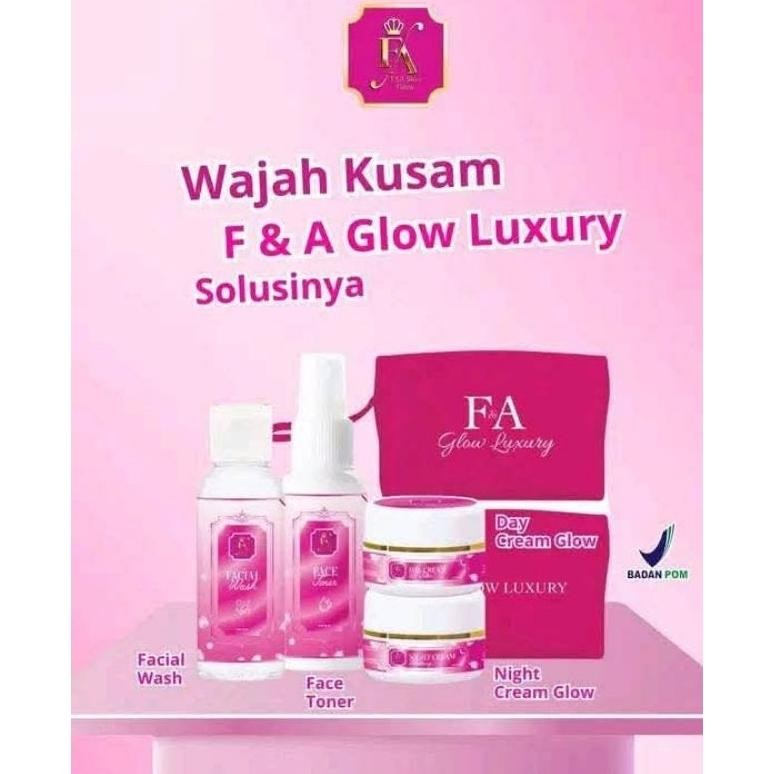 F&A Skin Glow Paket Wajah Lengkap FA Glow Skincare FA GLOW / FA SKIN GLOW / F&A GLOW / CREAM FA FLOW