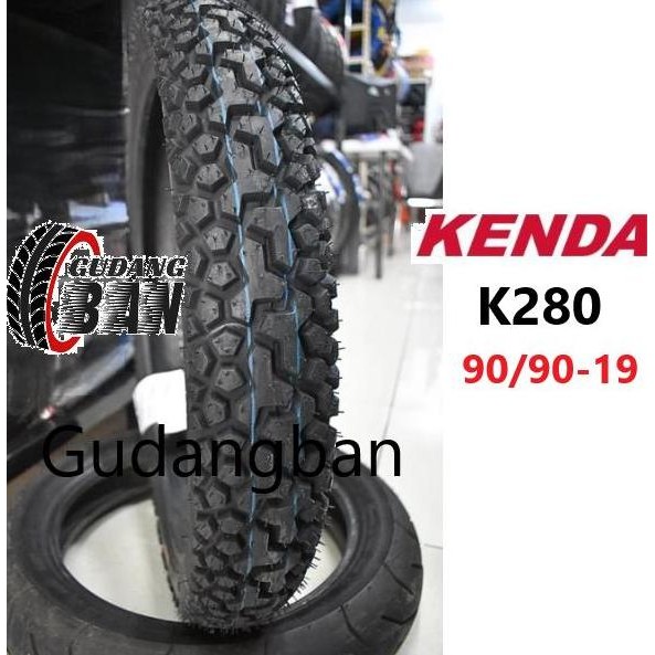 ( Ring 19 ) K280  90 / 90 - 19 Kenda Dual Purpose Tubetype Trail Custom Semitrail