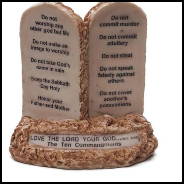Hiasan Pajangan Rohani  10 Perintah Allah