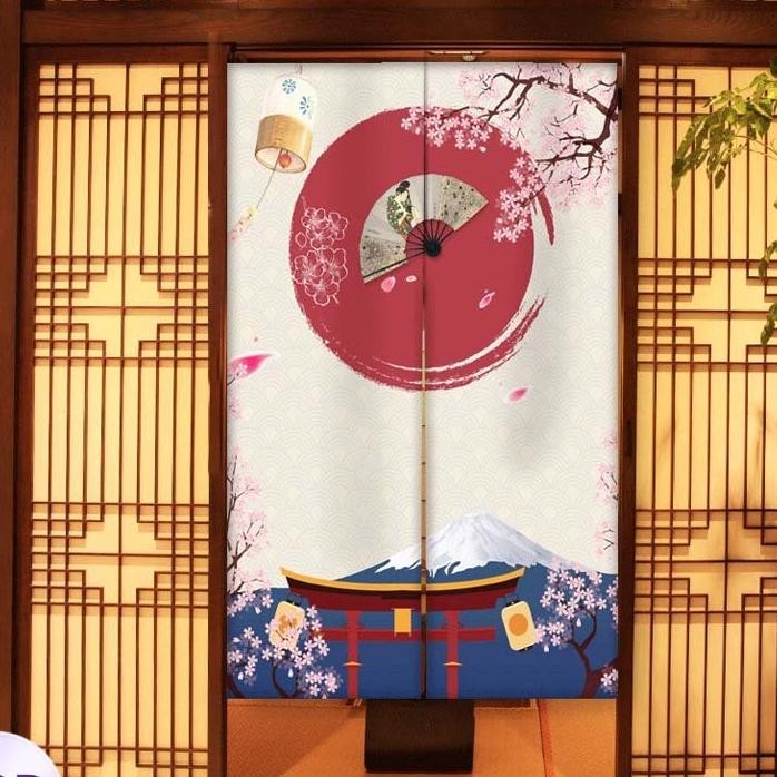 Gorden Pintu Dan Jendela Gorden Pintu Tirai Pintu Gaya Jepang Tirai Jendela Dapur Tirai Pintu Dapur 