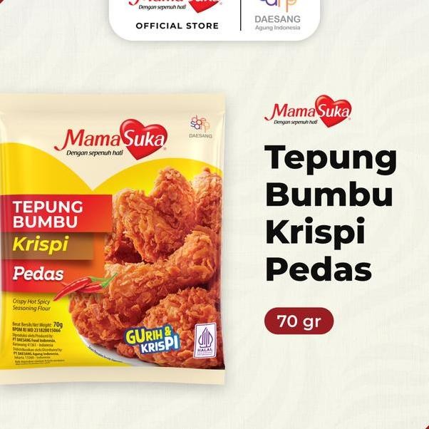 

Mamasuka Tepung Bumbu Krispi Pedas 70 Gr Sample Tidak Dijual Satuan