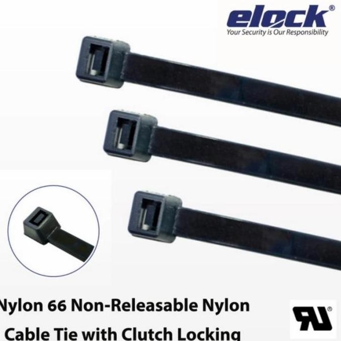 

Elock Uv Resistant Non Releaseable Nylon Cable Tie Kabel Ties 300Mm Kualitas Terbaik Harga Termurah
