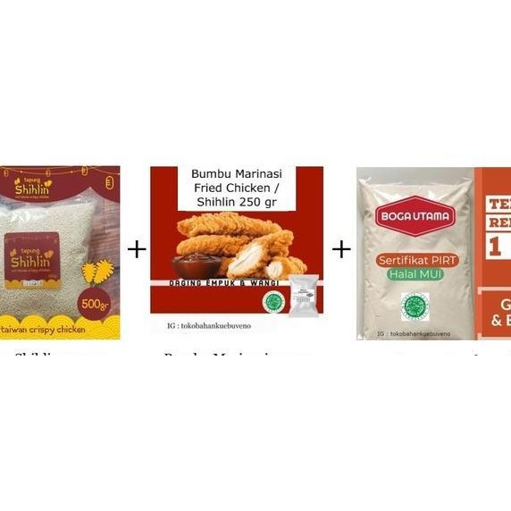 Paket Tepung Shihlin Tepung Shihlin Bumbu Marinasi Tepung Rendam