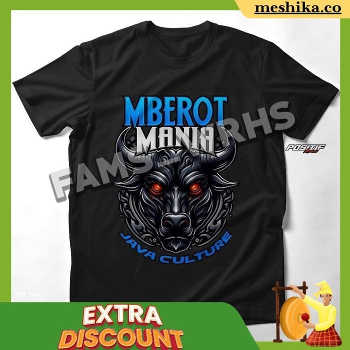 | Baju Kaos Mberot Mania Pia Wanita Distro Bantengan Malangan Wisanggeni Cod