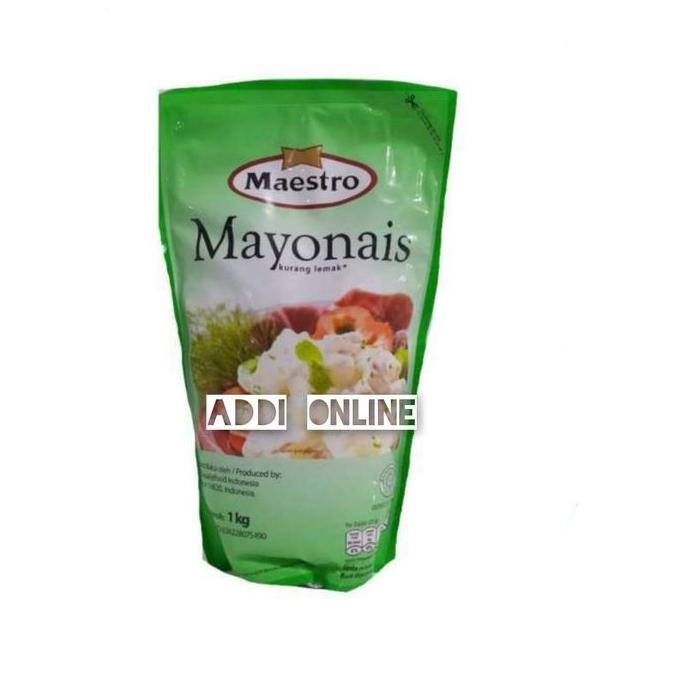 

Tersedia Maestro Mayonnaise Refill 1kg Saus Salad Mayones Premium