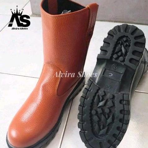 Sepatu Boot Safety Pria Kulit Sapi Asli, Sepatu Safety Ujung Besi, Shoes Safety Original Leather Out