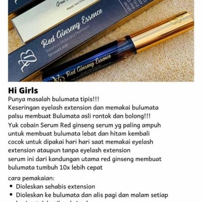 Yb Red Ginseng Lash Serum Pemanjang Bulu Mata