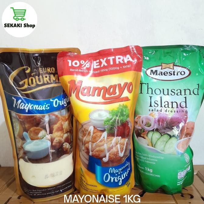 

Tersedia MAYONAISE 1KG - Mayones Mamayo Euro gourmet Thousand Island 1 KG