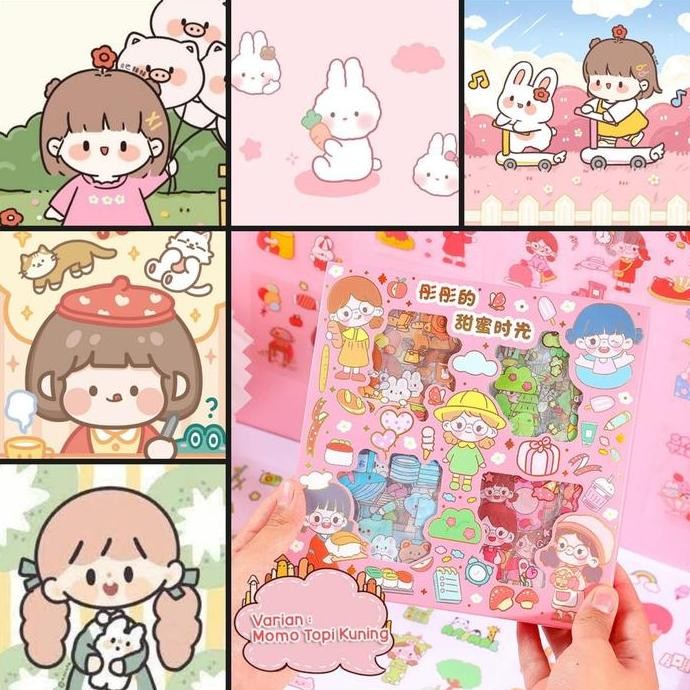 

Tersedia Stiker Momo 100 Lembar Vintage Masu Nini Anime Scrapbook Jurnal Diary