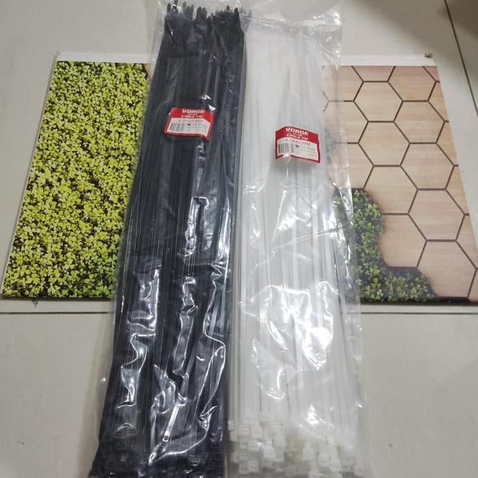 

Diskon! Kabel Ties VORGE 50cm x 4.8mm Cable Tie Tebal Panjang Jumbo 500mm