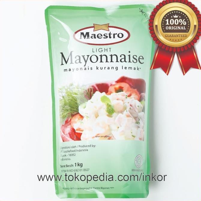 

Tersedia Maestro Mayonnaise Pouch 1 Kg - [Khusus Gojek/Grab]