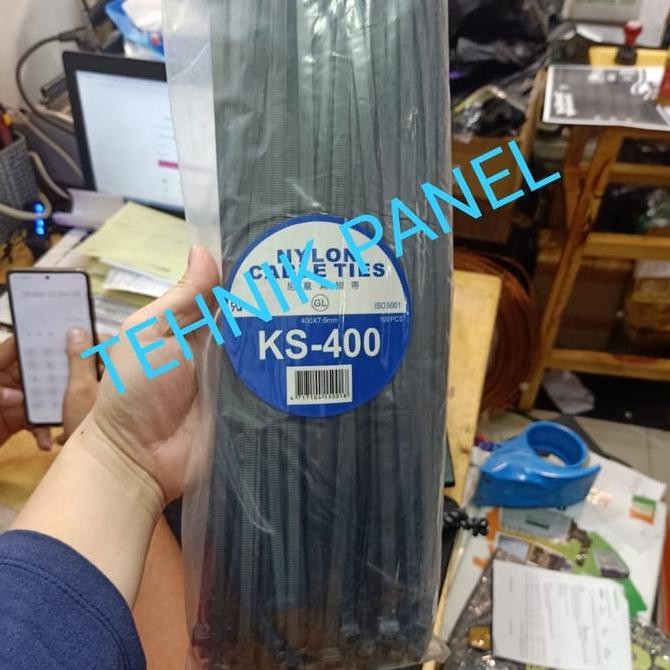 

Diskon! Cable Ties KS-400 40cm x 7.6mm - Ties Nylon Jumbo Anti Panas