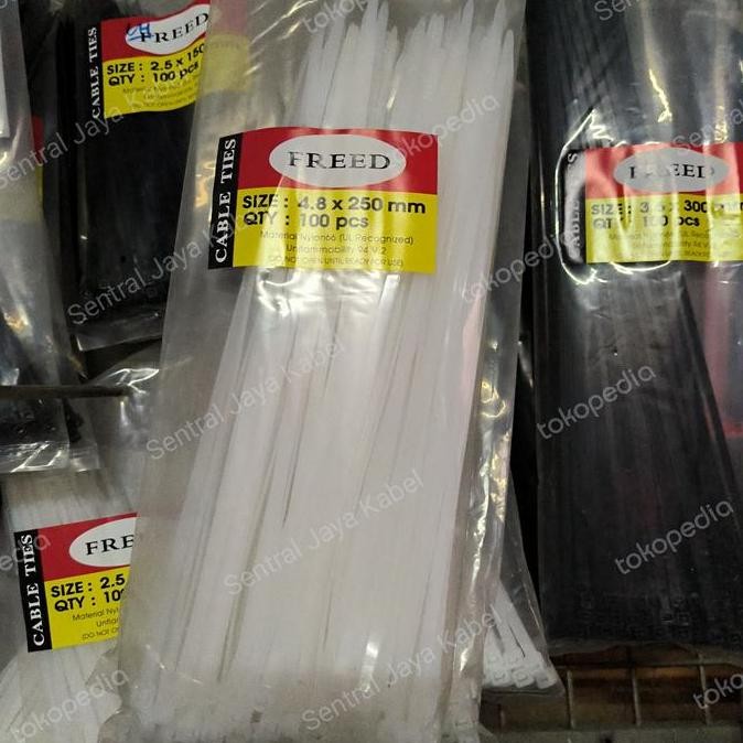 

Diskon! Kabel Ties Hitam & Putih 15 20 25 30cm | Cable Tie Nylon Kuat Berbagai Ukuran