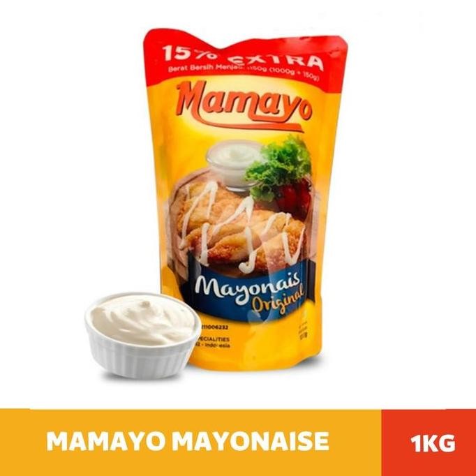 

Tersedia Mamayo Mayonnaise Original 1Kg Saus Mayonais Original Salad