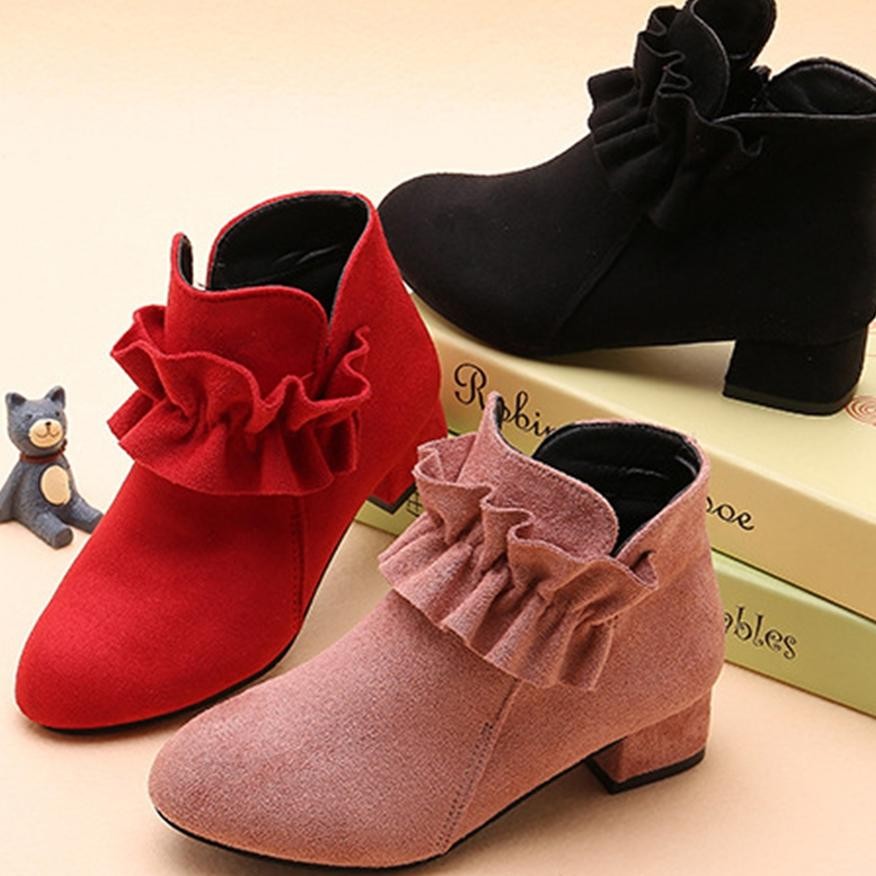 Sepatu Wedge Heels Boot Anak Perempuan Simply Zhss247