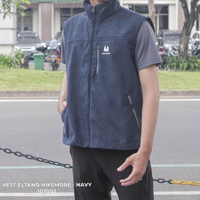TERBARU - Hikemore Eltano Vest Pria Rompi Motor Tebal Touring Original Vest Outdoor Logo Casual