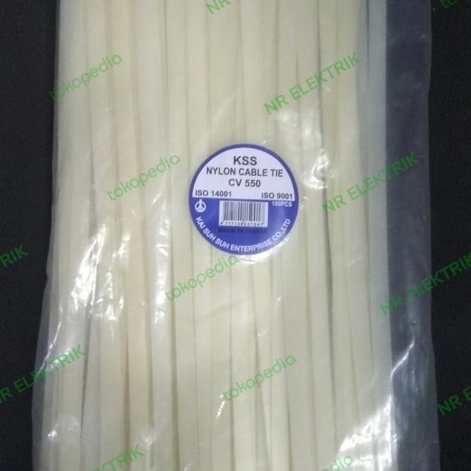 

Diskon! KSS Kabel Ties LT-550 x 8mm Putih - Cable Ties Panjang 55cm Isi 100pcs