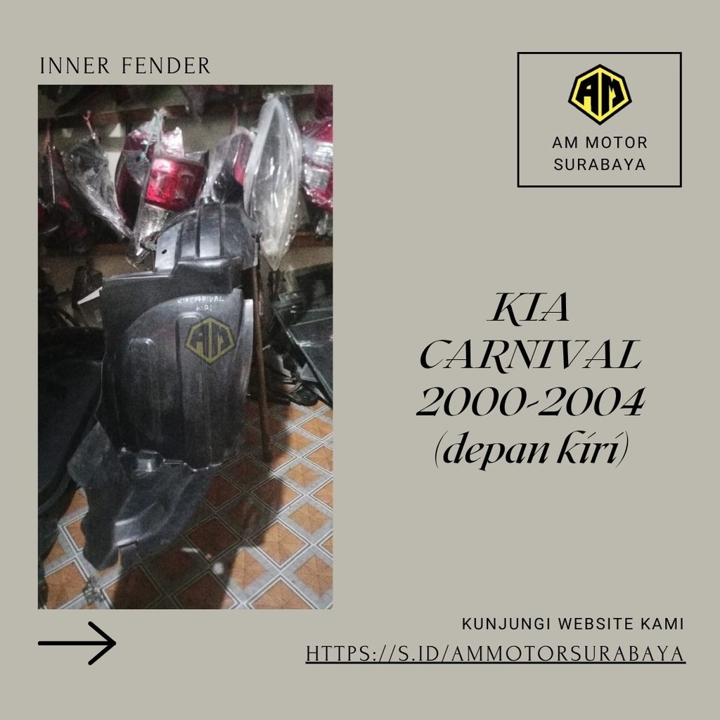 Inner Fender KIA CARNIVAL 2000-2004 (depan kiri)