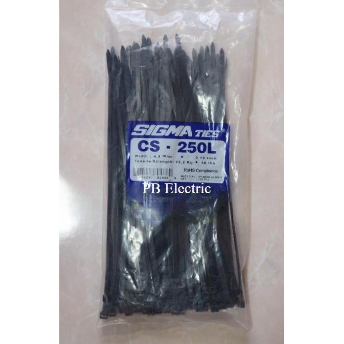 

Diskon! Kabel Ties Sigma CS-250L 25cm - Pilihan Warna Hitam & Putih