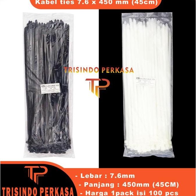 

Diskon! Cable Tie 45cm x 7.6mm - Kabel Ties Jumbo Kuat Anti Patah