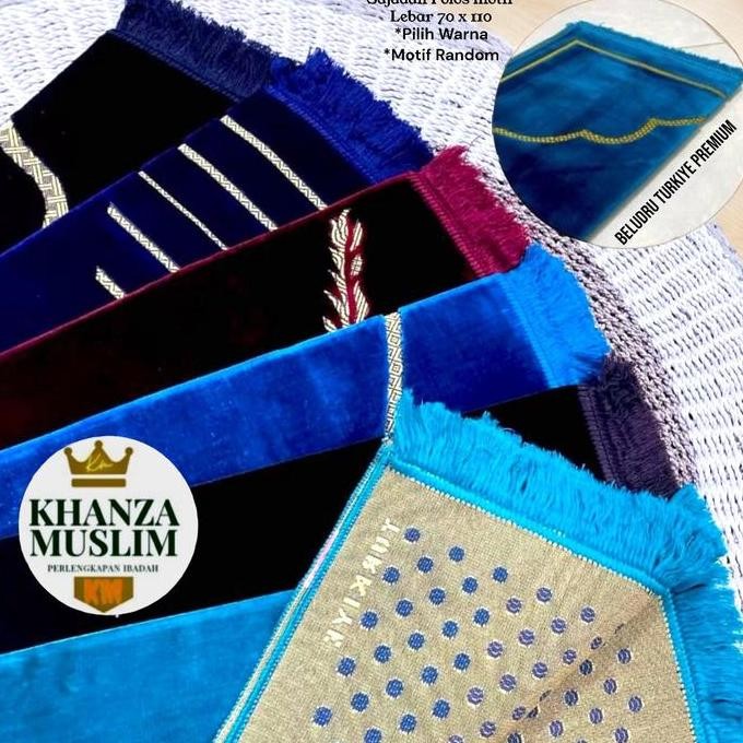 (Allthebest) SAJADAH ZIRVUE POLOS /TURKIYE TEBAL