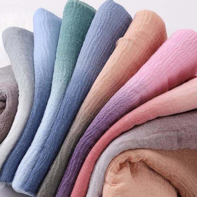 (Allthebest) SAFIRA Hijab PREMIUM QUALITY PASHMINA OMBRE CRINKLE