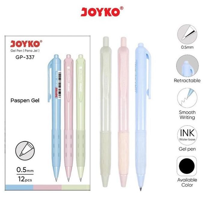 

Gel Pen Pulpen Pena Joyko Gp-337 Paspen Gel 0.5 Mm