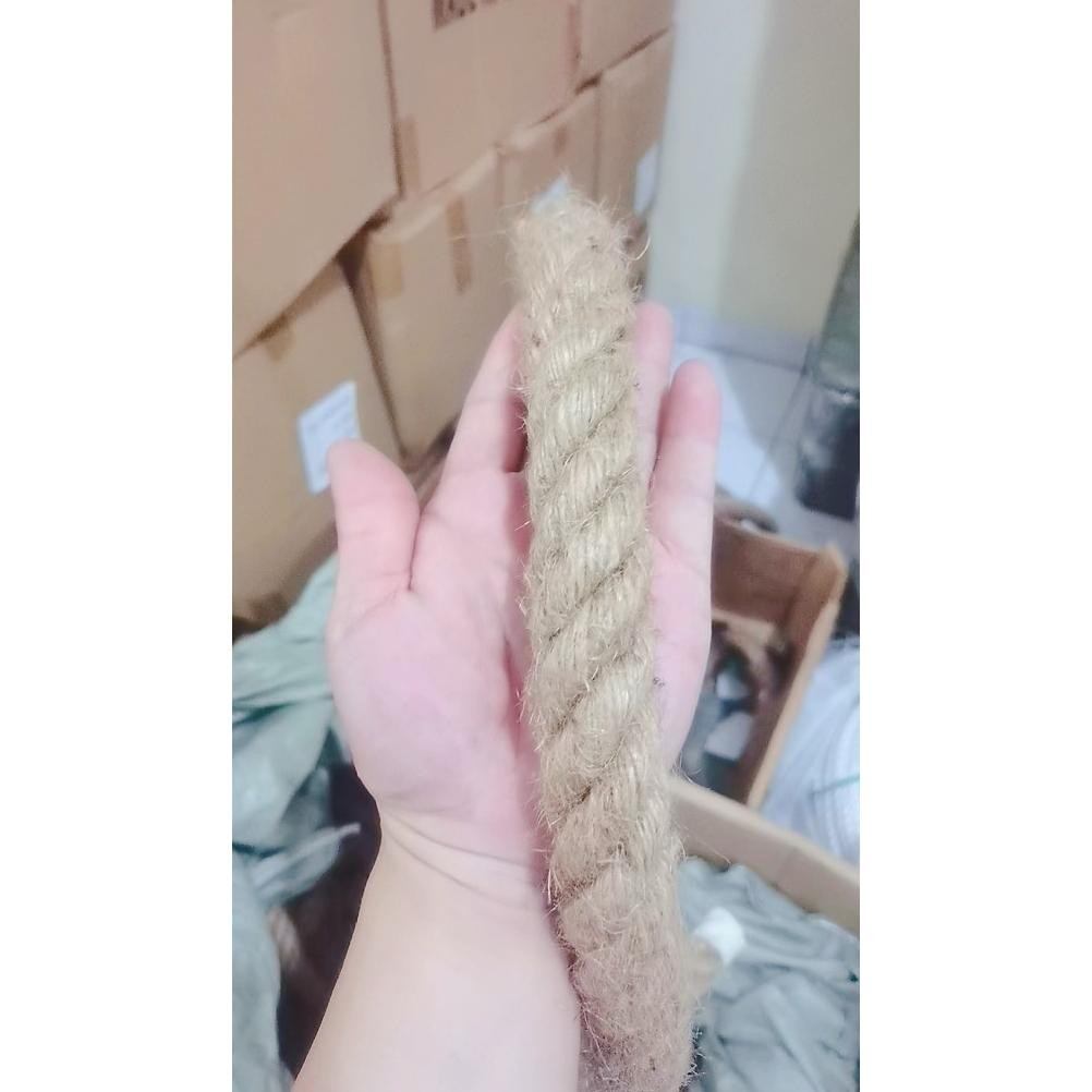 

lij-56 gj-46 Tali tambang besar 28mm 30mmHarga per meterTarik tambang / Tampar Manila Goni Dadung Coklat Kapal Jumbo Lomba Tarik / Tali goni Natural / tali rami / hemp rope Sale Viral
