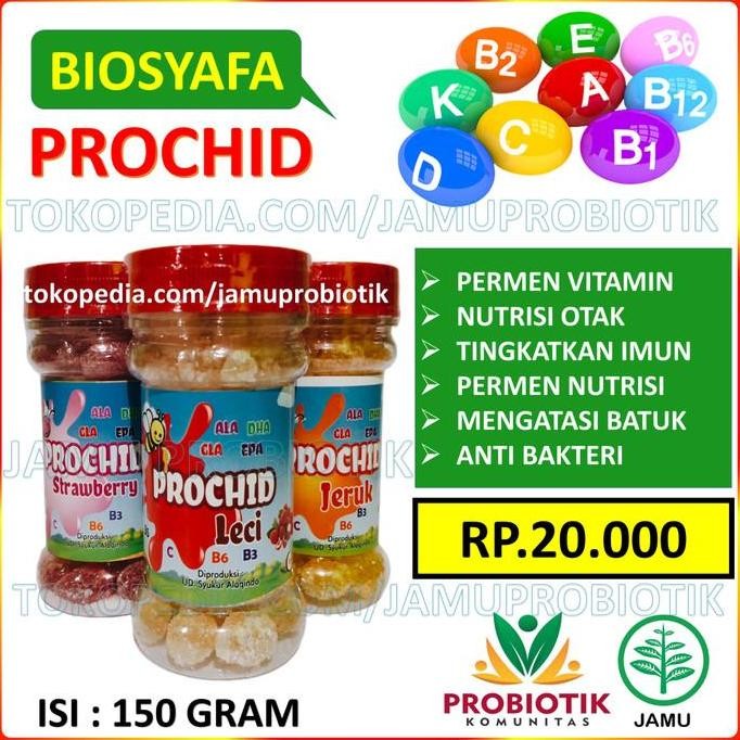 

(Allthebest) Permen Prochid Biosyafa Probiotik - Permen Nutrisi Otak Anak & Imun