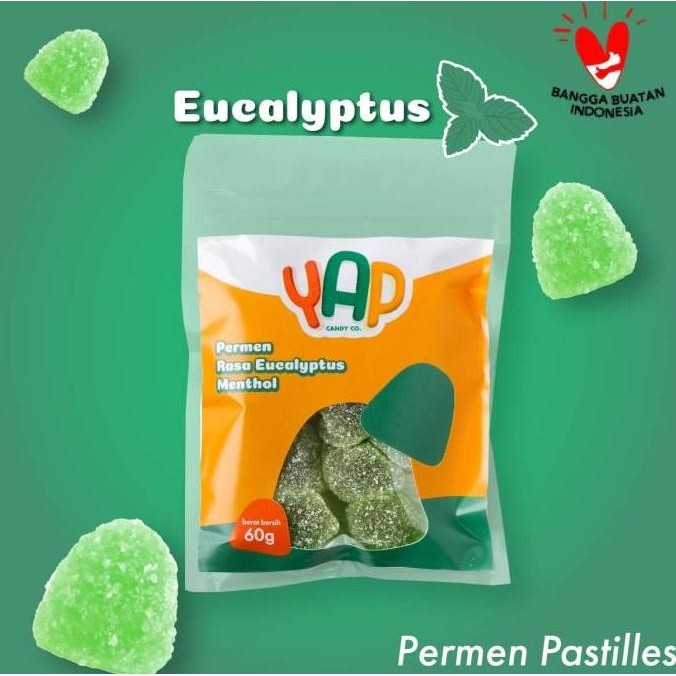 

(Allthebest) Permen Pastilles Rasa Menthol - Yap Candy Co Eucalyptus Menthol