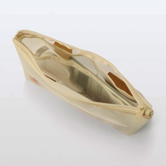 

MUJI Nylon Mesh Pen Case with Gusset - tempat pensil LJ