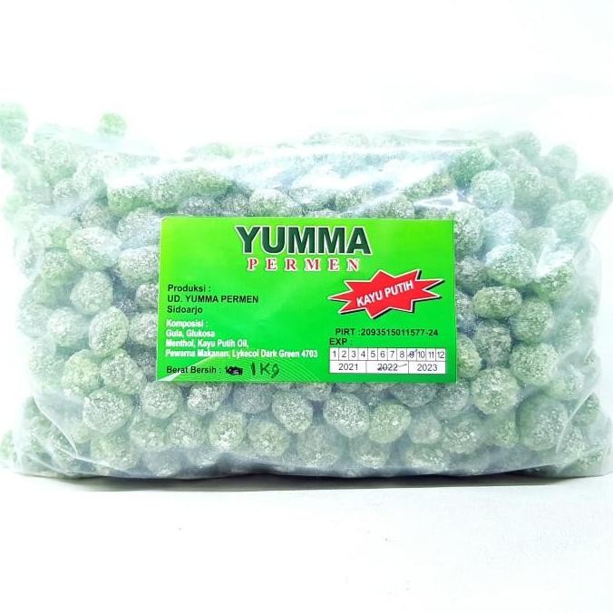 

(Allthebest) YUMMA PERMEN KAYU PUTIH 1000gr | MKP REFILL KILOAN KILO STRONG 1 kg