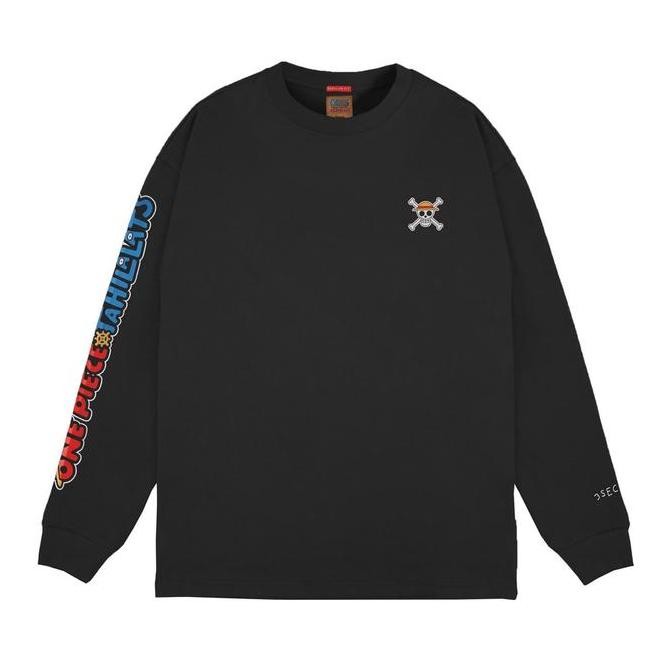 3Second x One Piece x Tahilalats Kaos Pria Lengan Panjang Relaxed Fit Samurai Ryuma 480924